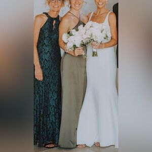 Jenny Yoo. Bridesmaid Dress. size 4. olive green.